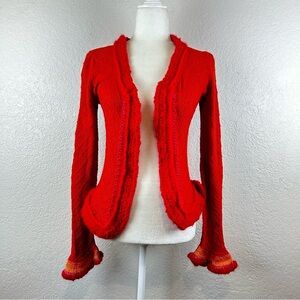 Red XS Cardigan With Flair!
